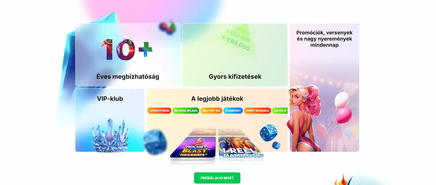 Online kaszinó előnyei - Gyors kifizetések, VIP-klub és népszerű nyerőgépek